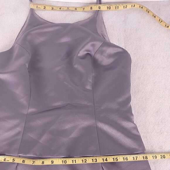 David's Bridal Michaelangelo Lilac Sleeveless Formal Maxi Dress Size 10 (NWT). - Picture 9 of 14